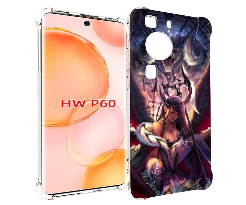 

Чехол MyPads девушка с демоном на фоне женский для Huawei P60, Tocco