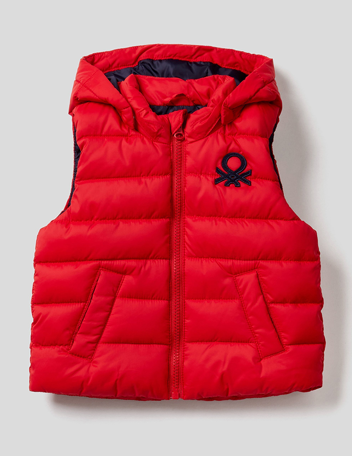 

Жилет для мальчиков Benetton цв. красный р.98, 21A_2WU05G2N0
