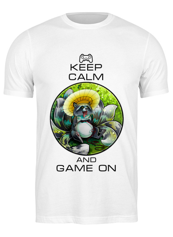 

Футболка мужская Printio Raccoon gamer белая 2XL, Белый, Raccoon gamer