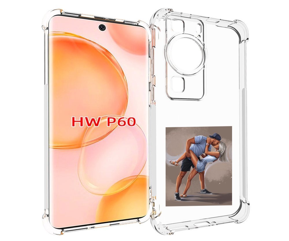 

Чехол MyPads девушка с парнем танцуют женский для Huawei P60, Tocco
