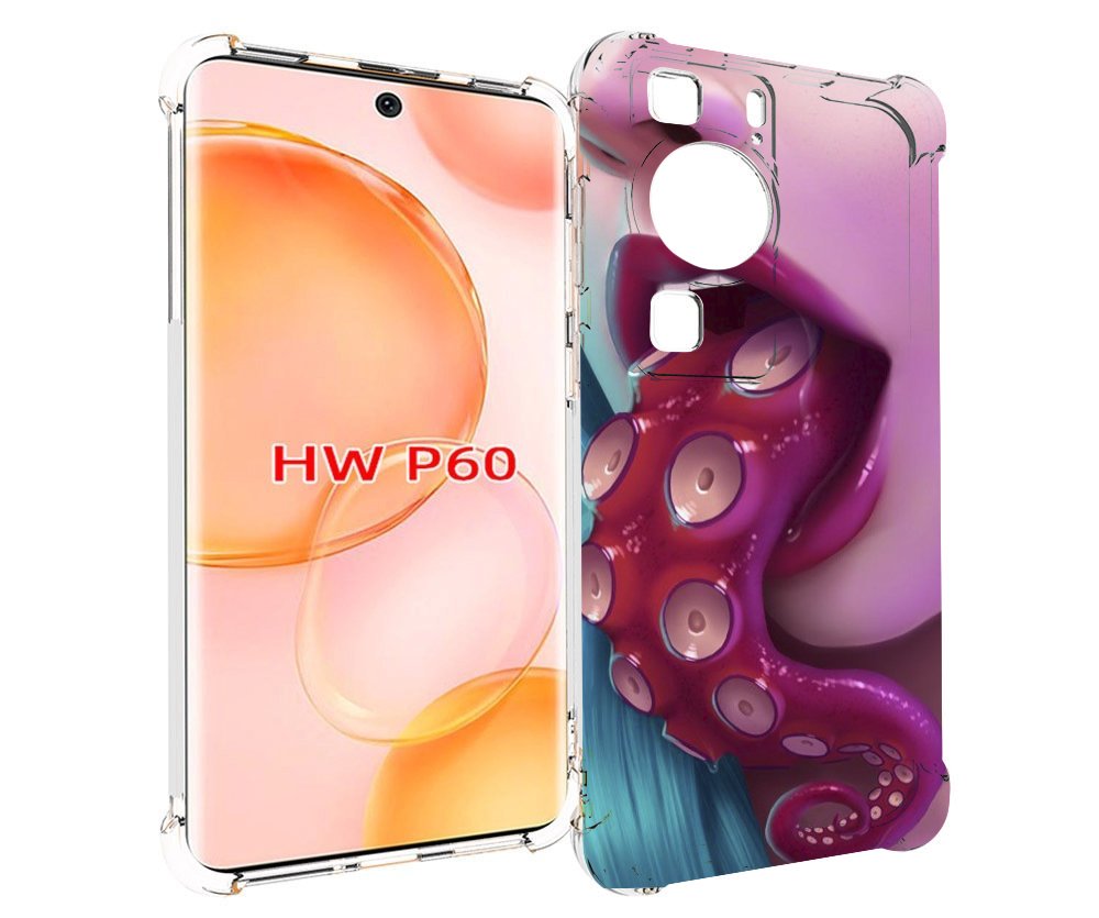 

Чехол MyPads девушка с щупальцой женский для Huawei P60, Tocco