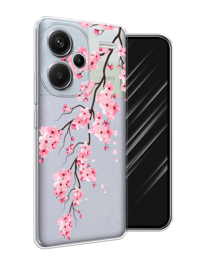 

Чехол Awog на Redmi Note 13 Pro+ "Розовая сакура", Розовый;белый;коричневый, 320250-1