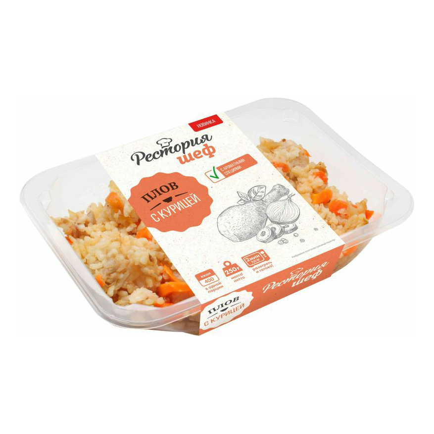 

Плов Рестория Шеф с курицей 250 г