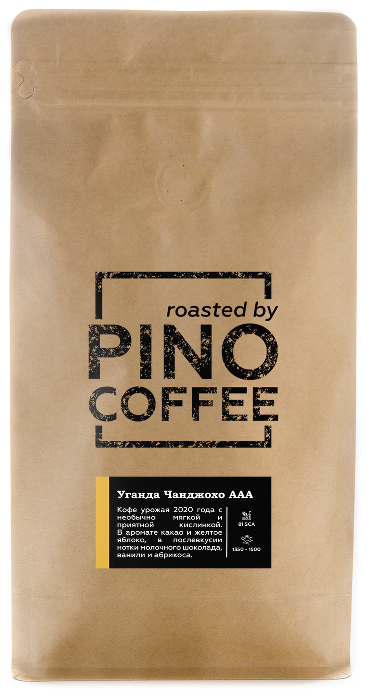 

Свежеобжаренный кофе PINOCOFFEE Уганда Чанджохо ААА Special 500 гр в зернах, Chanjojo