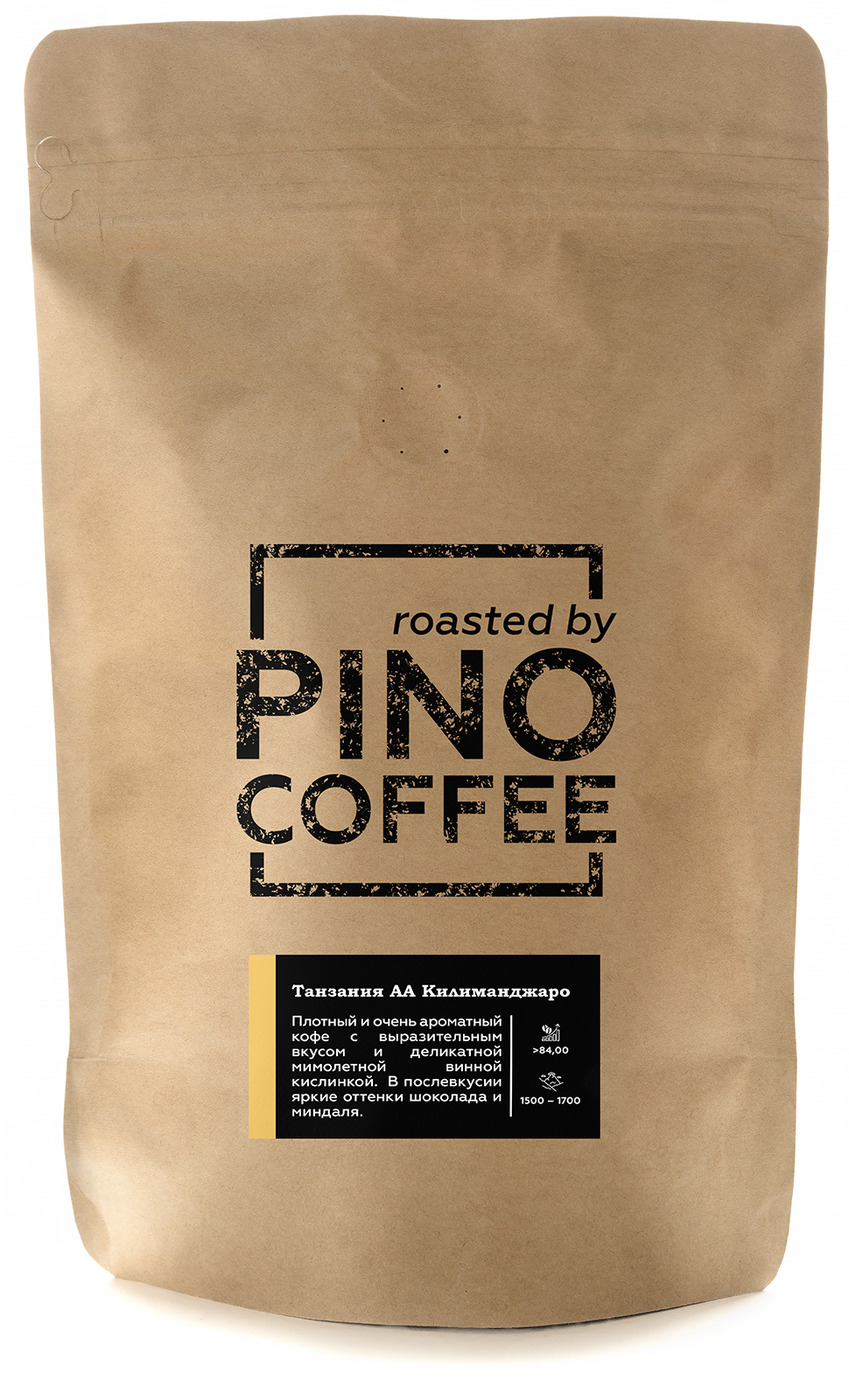 

Свежеобжаренный кофе PINOCOFFEE Танзания АА Килиманджаро 250 гр в зернах, Kilimanjaro