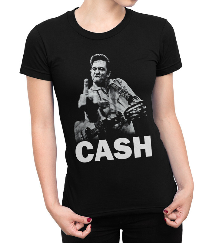 

Футболка женская Dream Shirts Джонни Кэш 997186111 черная 2XL, Джонни Кэш 997186111