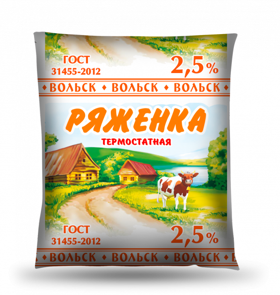 

Ряженка Вольск 2,5% бзмж 500 мл