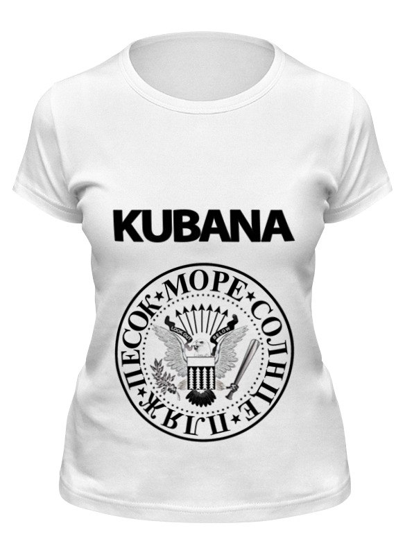 

Футболка женская Printio Kubana белая XL, Белый, Kubana