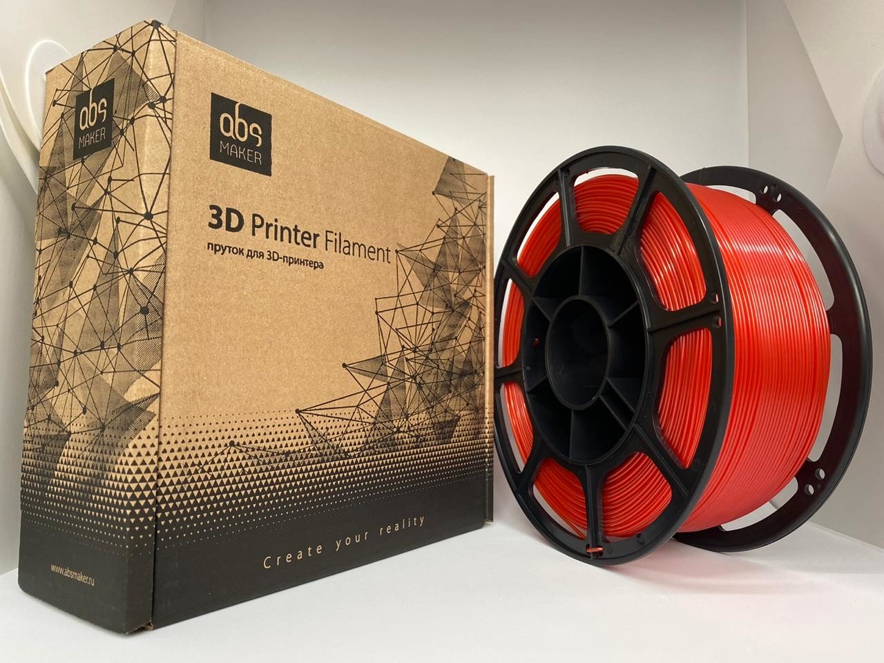 

Пластик для 3D-принтера ABS Maker PETG, Red, PETG