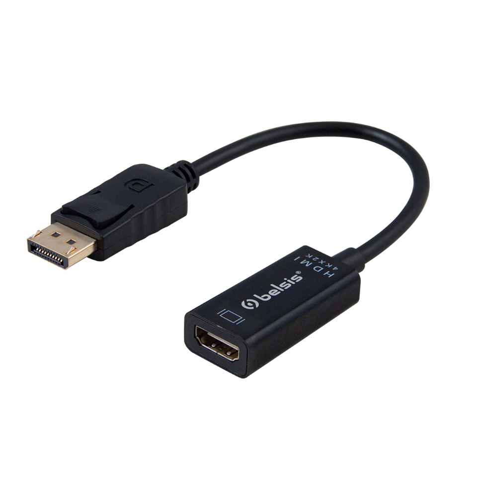 Переходник адаптер DisplayPort - HDMI 4K*2K, 0,2 м, чёрный BW8802