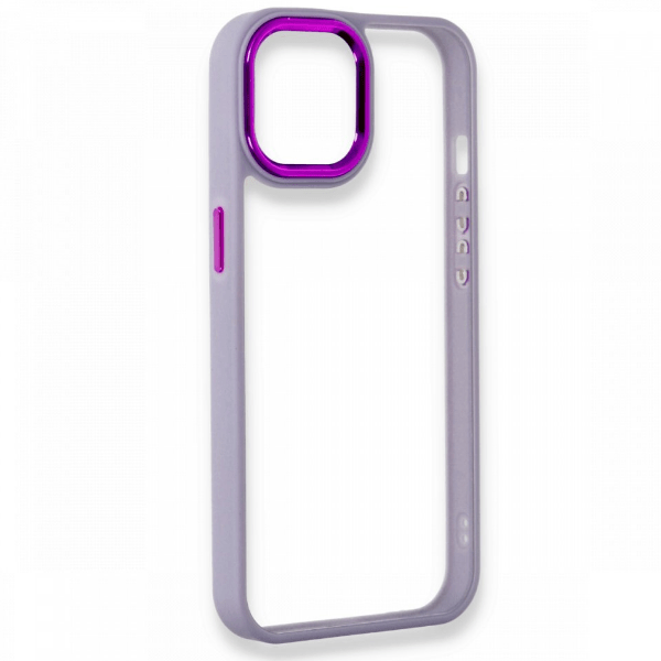 

Чехол iPhone 11 цветной бампер, фиолетовый