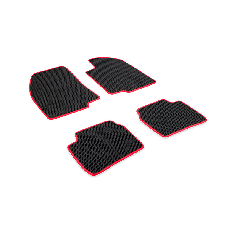 

Комплект ковриков в салон ЭВА CellMat Тойота Целика T230, черный-красный, Celica