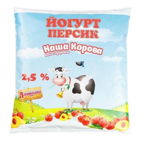 

Йогурт питьевой Ядринский с персиком 2,5% 450 г бзмж
