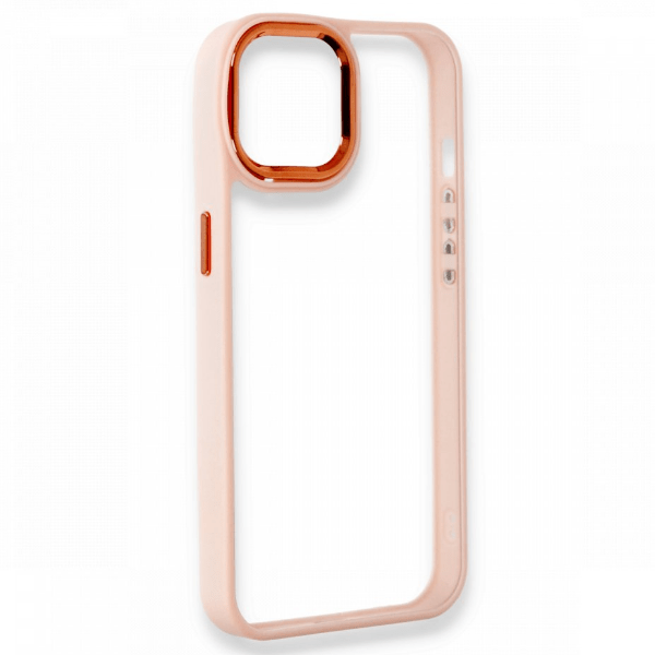 

Чехол iPhone 11 цветной бампер, розовый