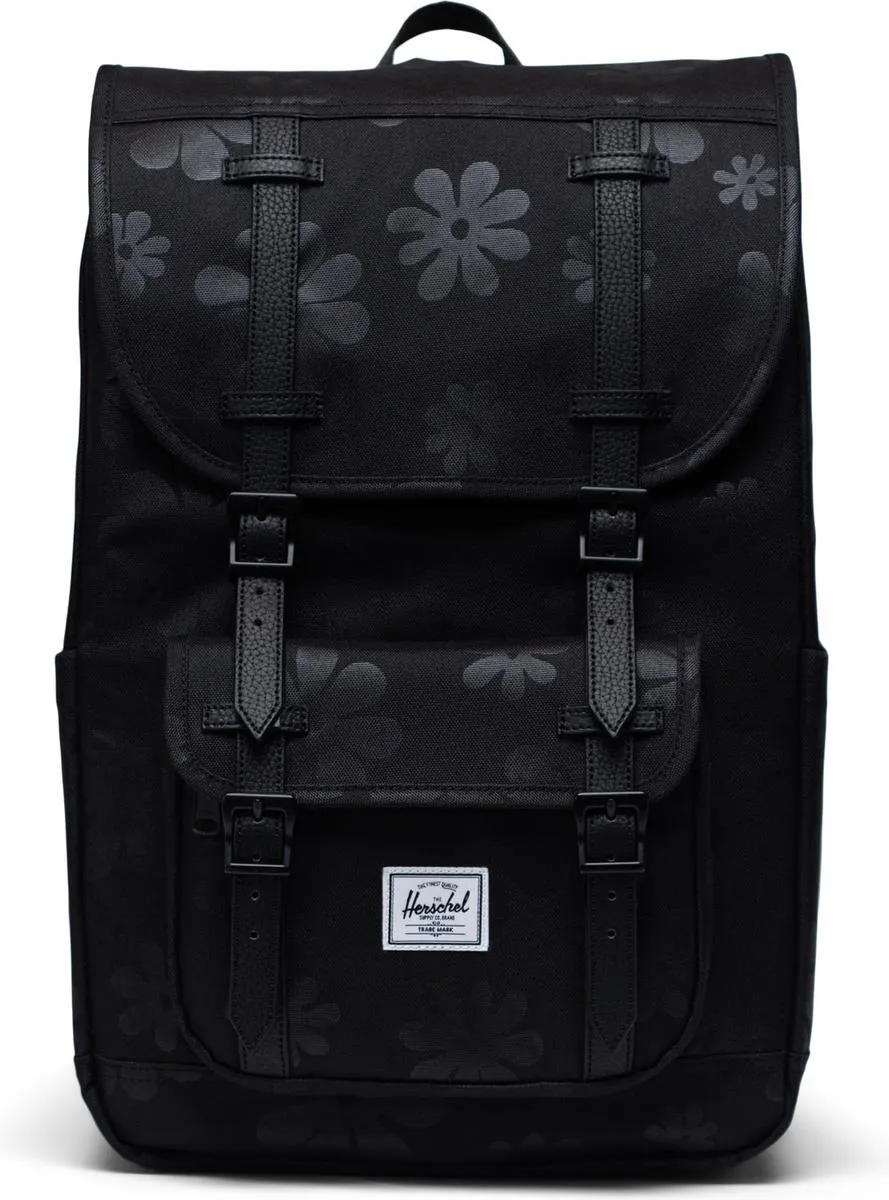 Рюкзак унисекс HERSCHEL HE013BULIA48 black floral sun, 43x28x14 см