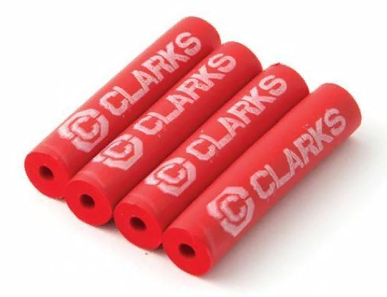 Защита рамы велосипеда от трения рубашек FPX4 резиновые трубочки 40мм 4шт. красные CLARKS