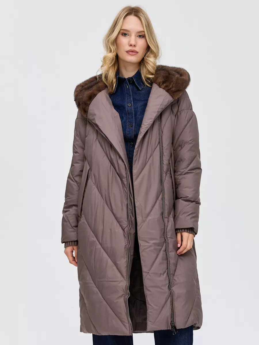 

Пальто женское LAWINTER 84110 коричневое 48 RU, Коричневый, 84110