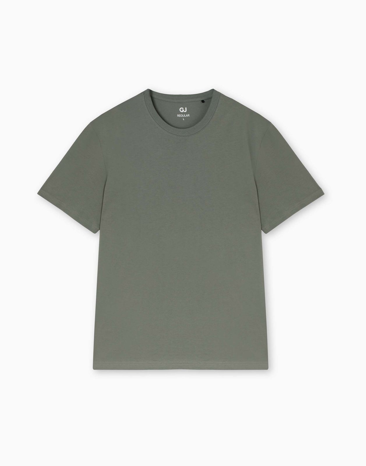 

Футболка мужская Gloria Jeans BKT015995 темный хаки XS/176, BKT015995