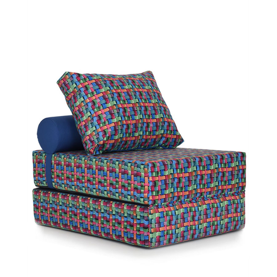 Бескаркасное кресло PUFF SPB Tissage/p347, Разноцветный