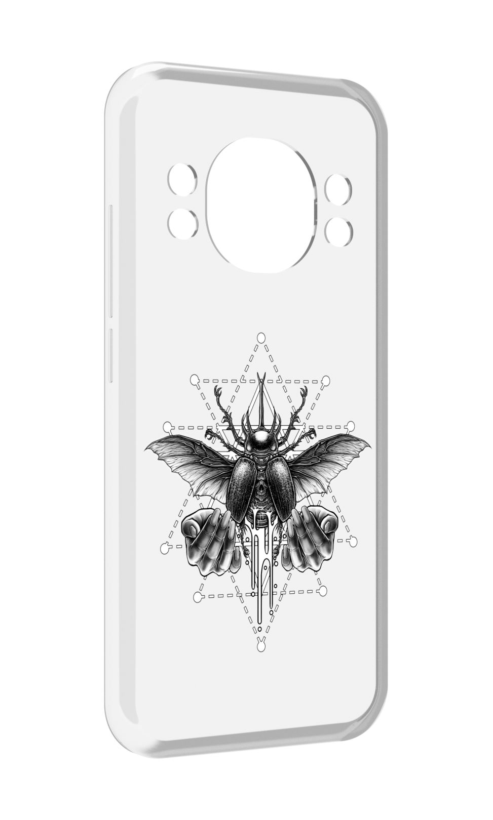 

Чехол MyPads скарабей для Doogee S98 / S98 Pro, Прозрачный, Tocco