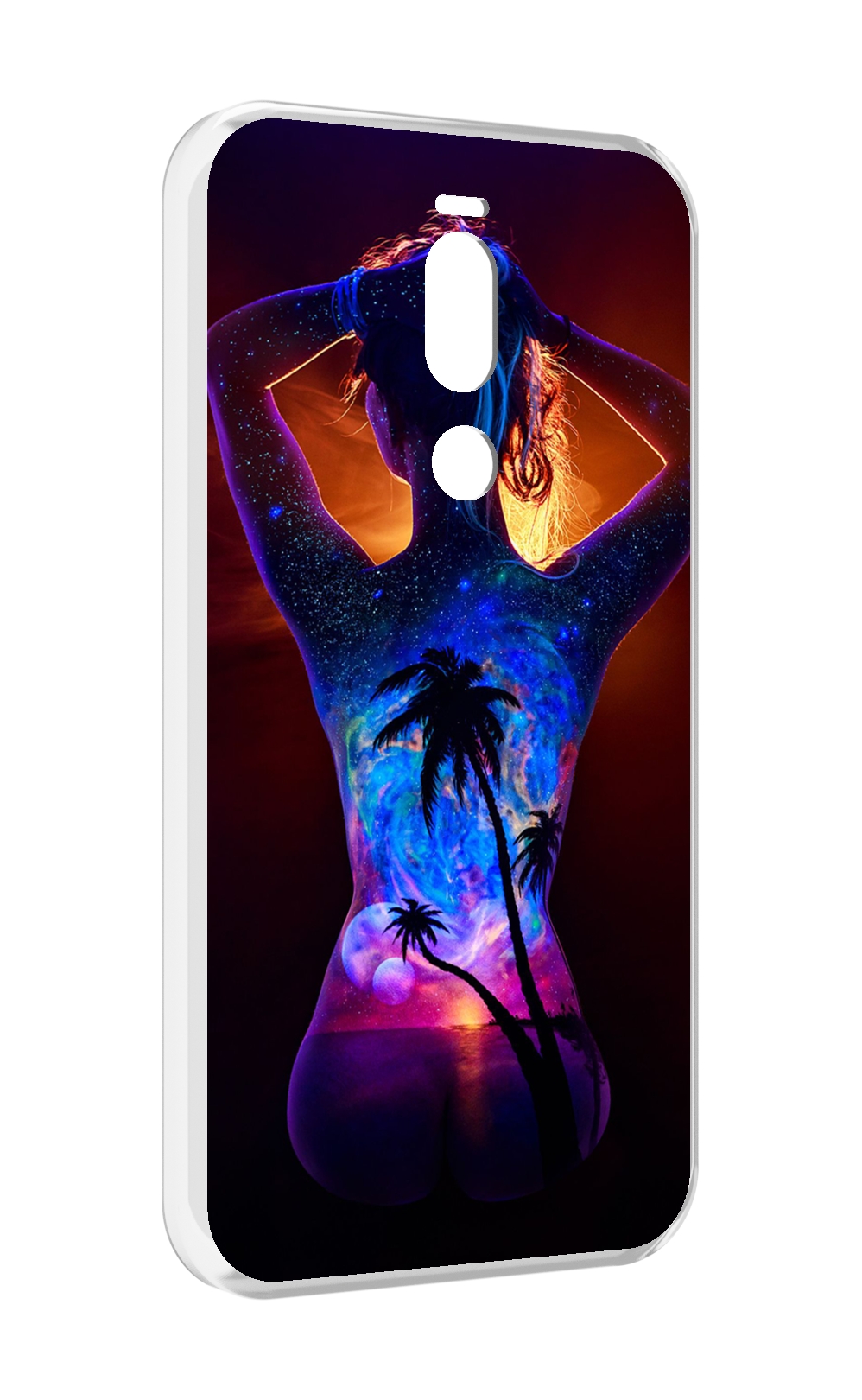 

Чехол Mypads Девушка-И-Пальмы Женский Для Meizu X8, Прозрачный, Tocco