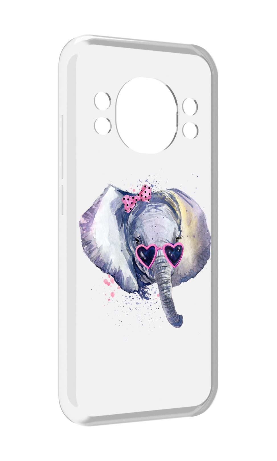 

Чехол MyPads слоник в очках для Doogee S98 / S98 Pro, Прозрачный, Tocco