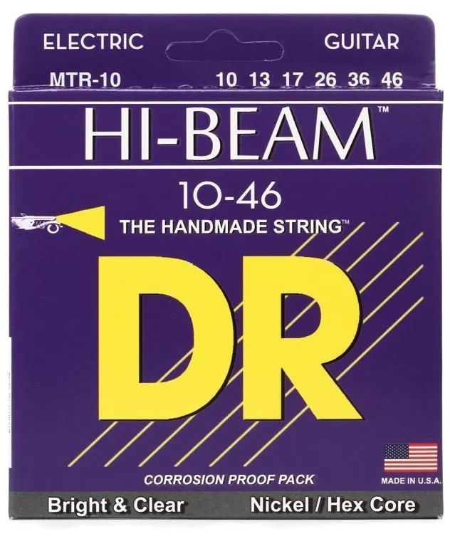 

Струны для электрогитары DR String MTR-10 HI-BEAM, MTR-10 HI-BEAM