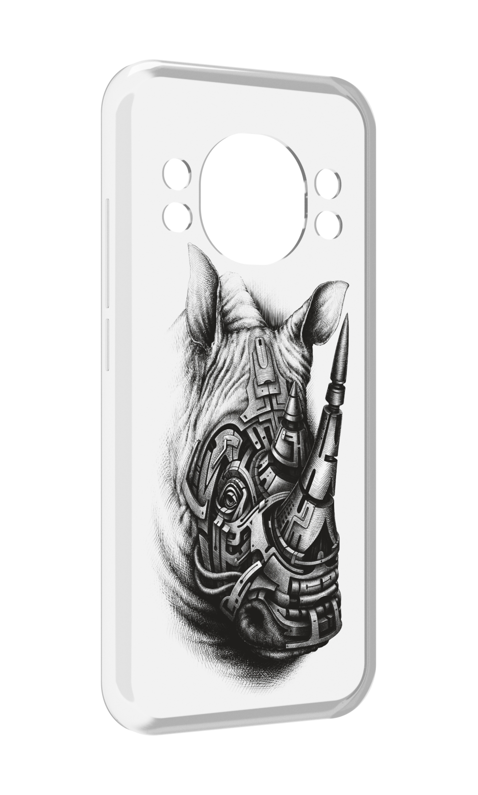 

Чехол MyPads стальной носорог для Doogee S98 / S98 Pro, Прозрачный, Tocco