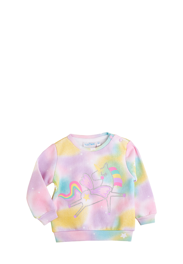 

Свитшот детский Kari baby SS22B062A0402 цв. разноцветный р. 80, Розовый, SS22B062A0402