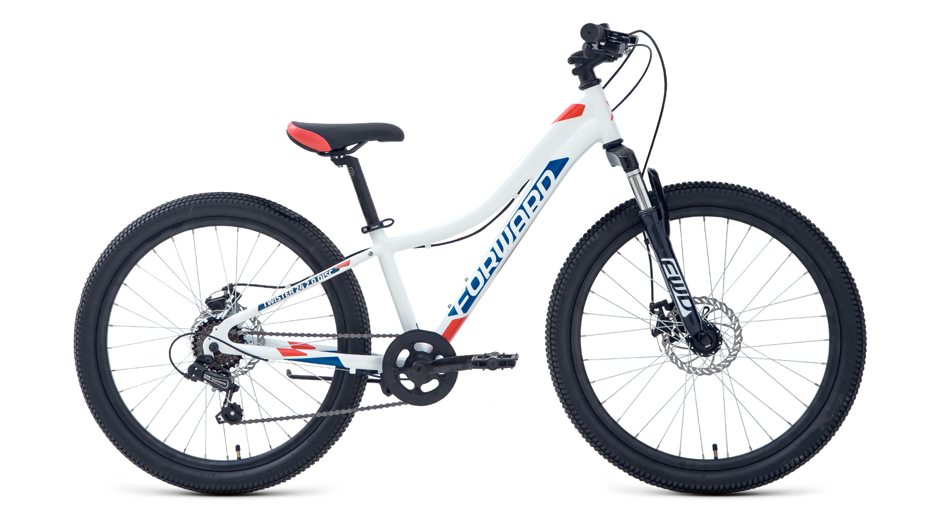 

Велосипед Forward Twister 24 2.0 Disc 2021 12 white, Twister 24 2.0 Disc