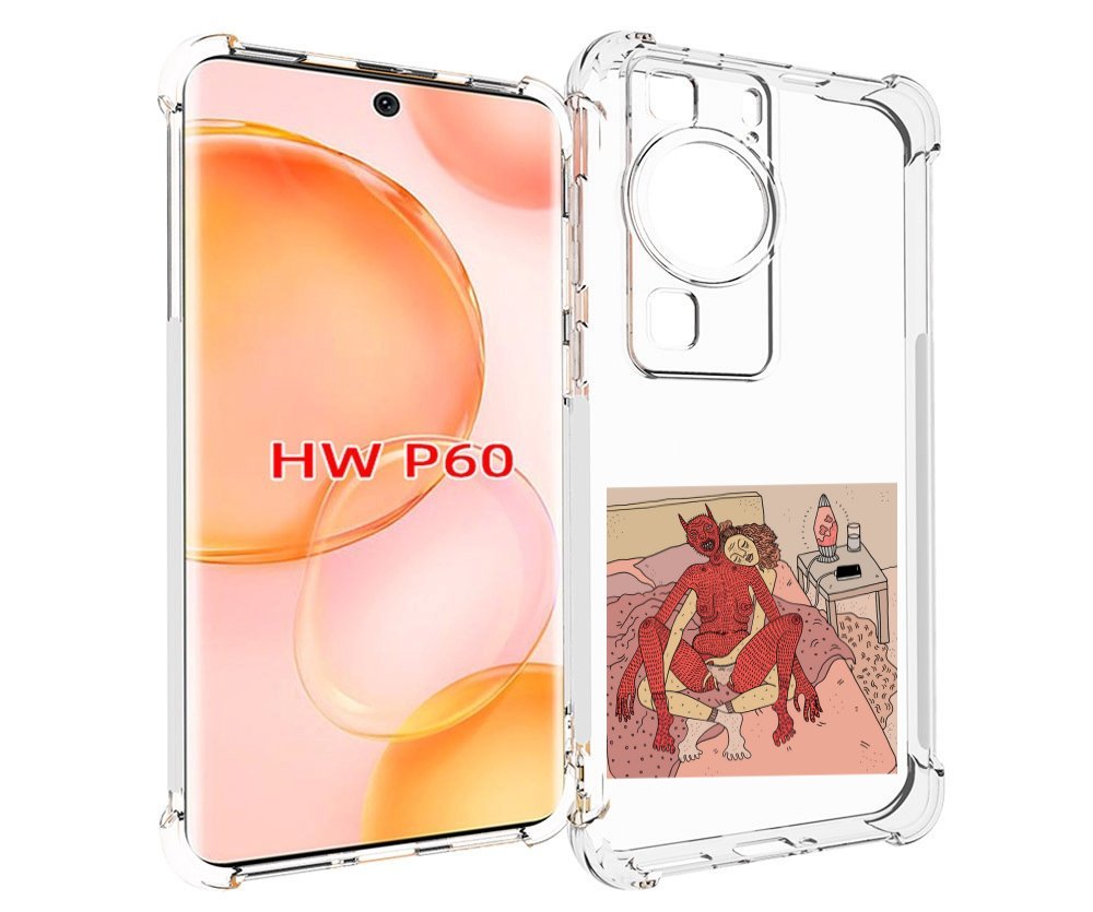 

Чехол MyPads девушка-без-кожи для Huawei P60, Tocco