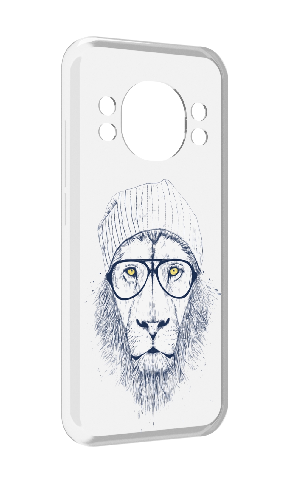 

Чехол MyPads хиппи лев для Doogee S98 / S98 Pro, Прозрачный, Tocco