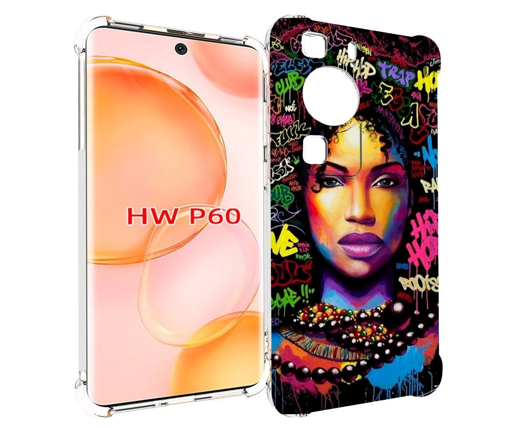 

Чехол MyPads девушка-в-граффити женский для Huawei P60, Tocco