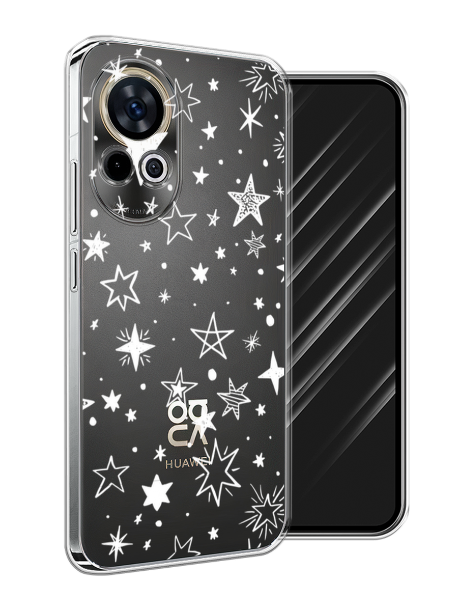 

Чехол Awog на Huawei Nova 12 "Звездочки графика белая", 6123050-1