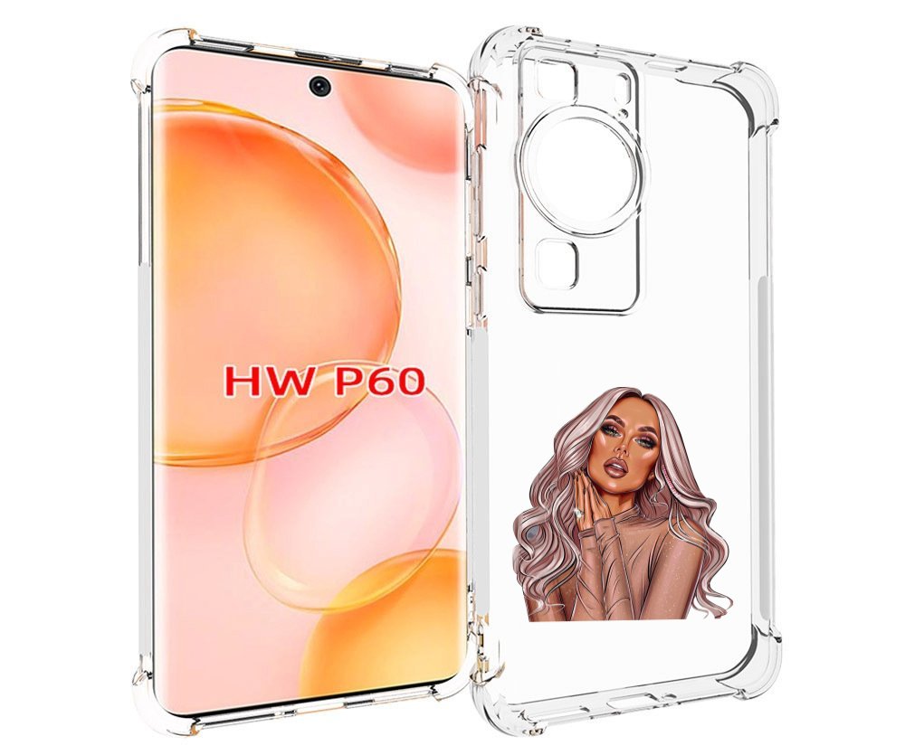 

Чехол MyPads девушка-в-коричневых-оттенках для Huawei P60, Tocco