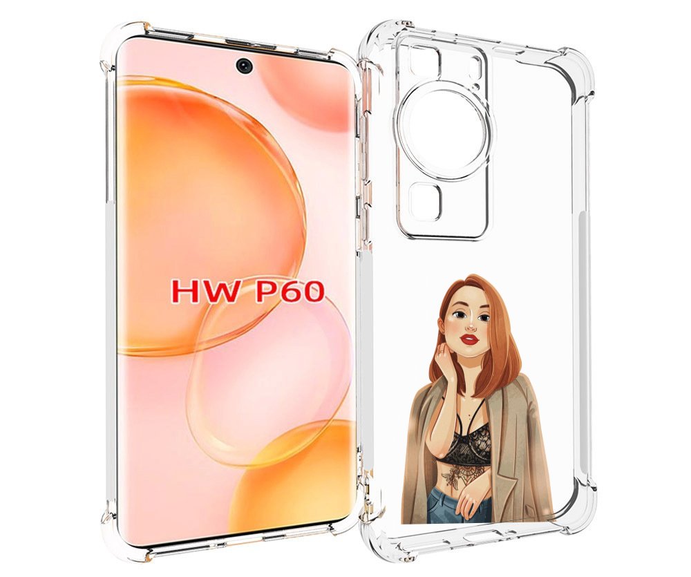 

Чехол MyPads девушка-в-кружевном-2 для Huawei P60, Tocco