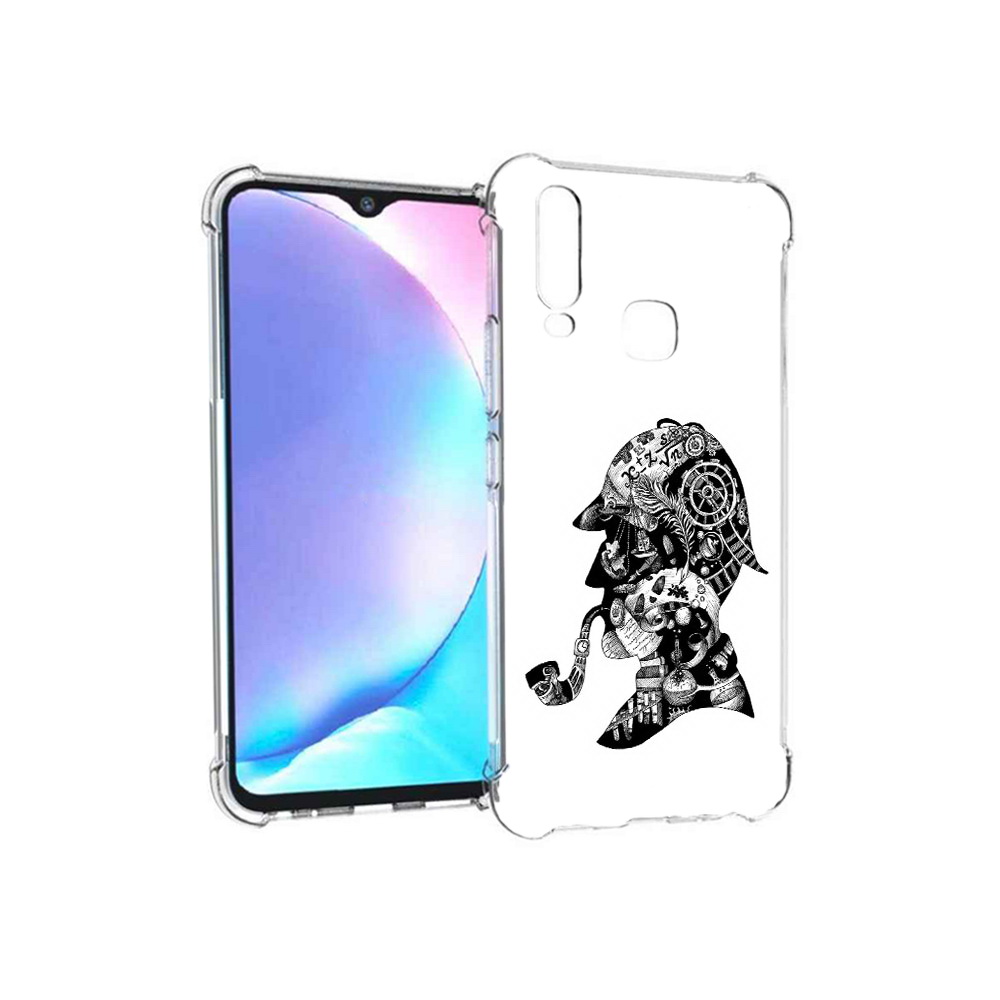 

Чехол MyPads Tocco для Vivo Y17 мужчина с трубкой абстракция (PT136369.382.488), Tocco