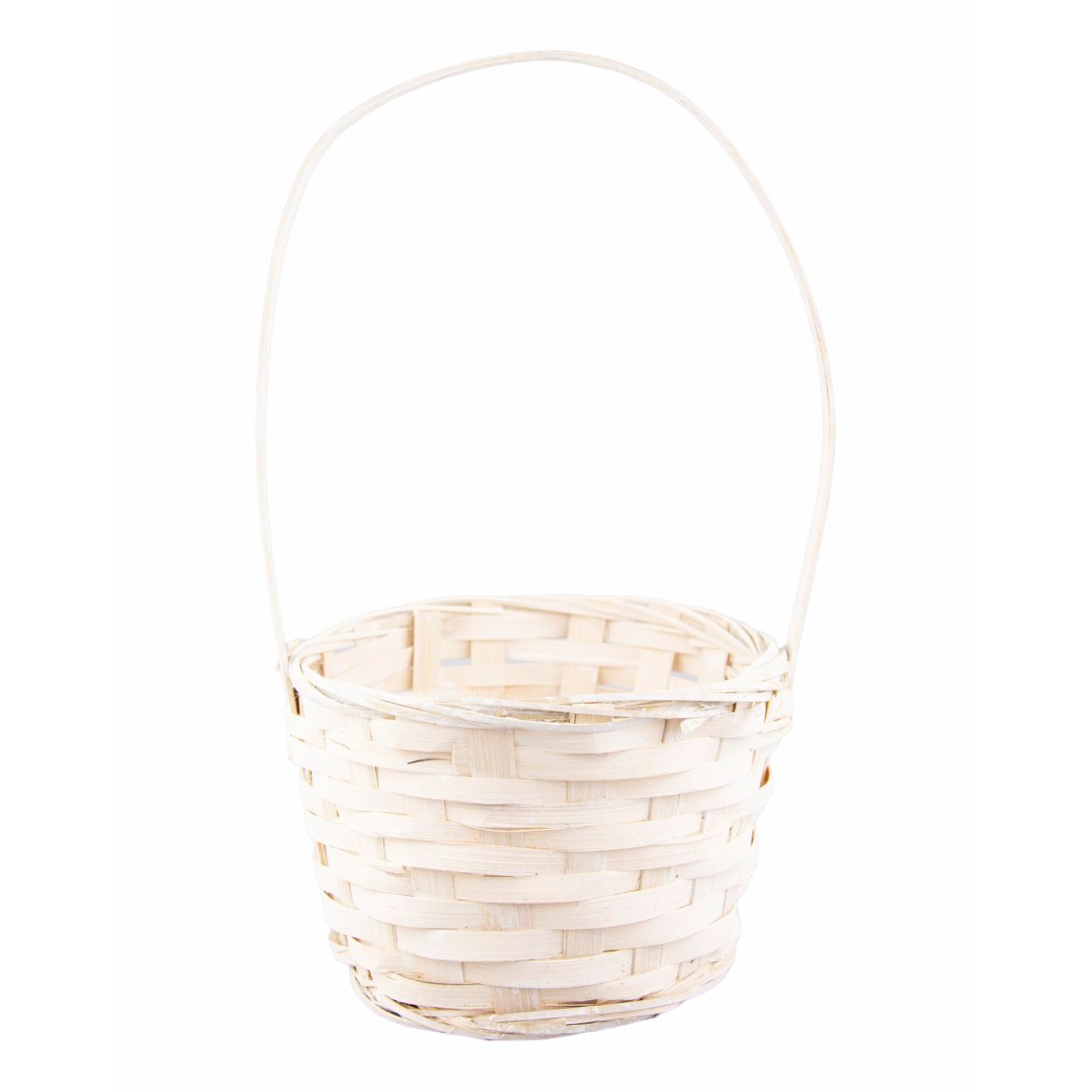 

Корзина для цветочныx композиций бамбук 16x10x32 см белая, Белый