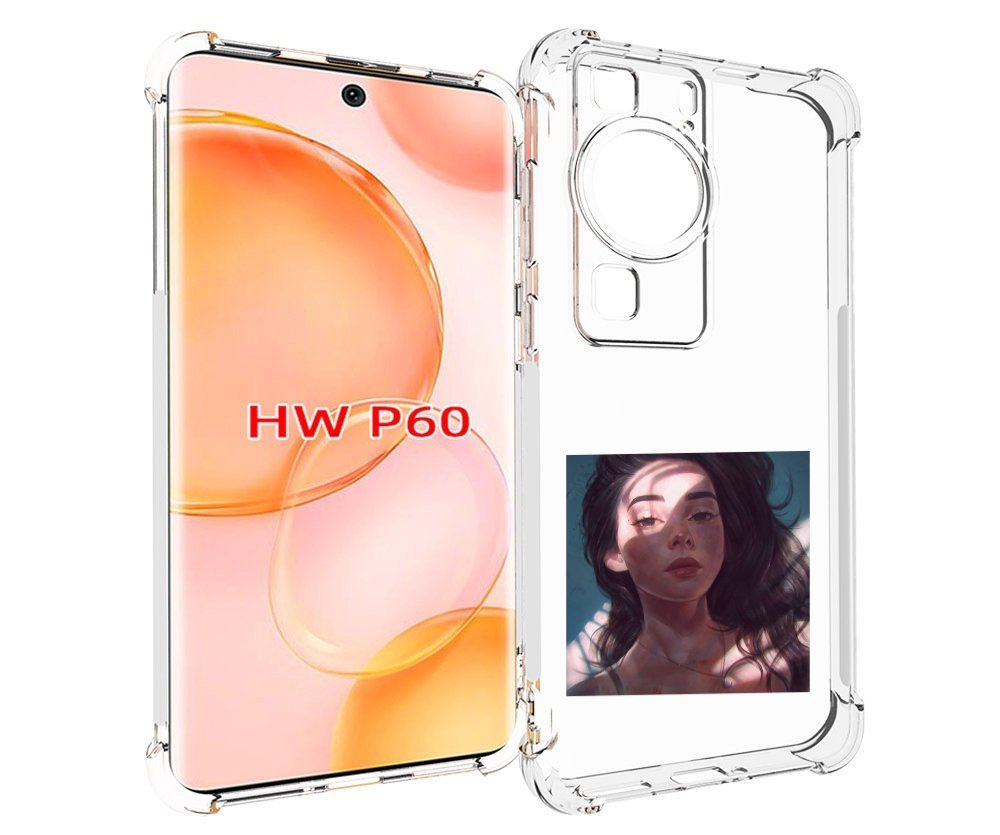 

Чехол MyPads девушка-в-лучах женский для Huawei P60, Tocco