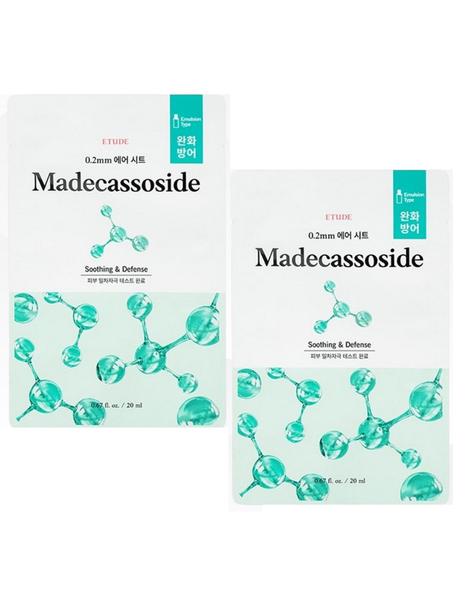 

Etude Тканевая маска для лица с экстрактом мадекассосида / 0.2 Therapy Air Mask Madecass, kr-20009