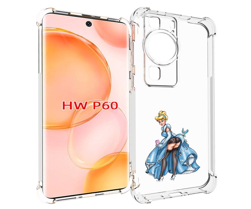 

Чехол MyPads девушка-в-платье-красивая женский для Huawei P60, Tocco