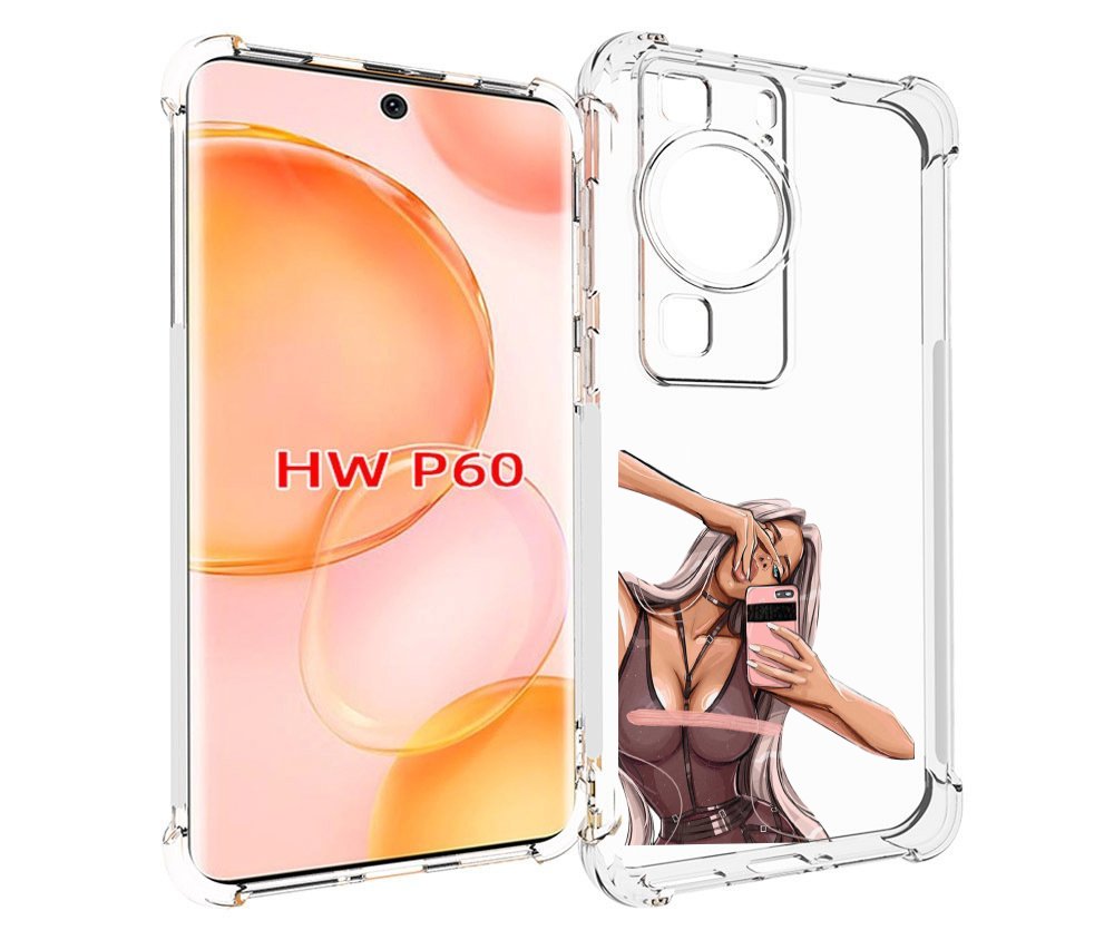 

Чехол MyPads девушка-в-прозрачной-одежде для Huawei P60, Tocco