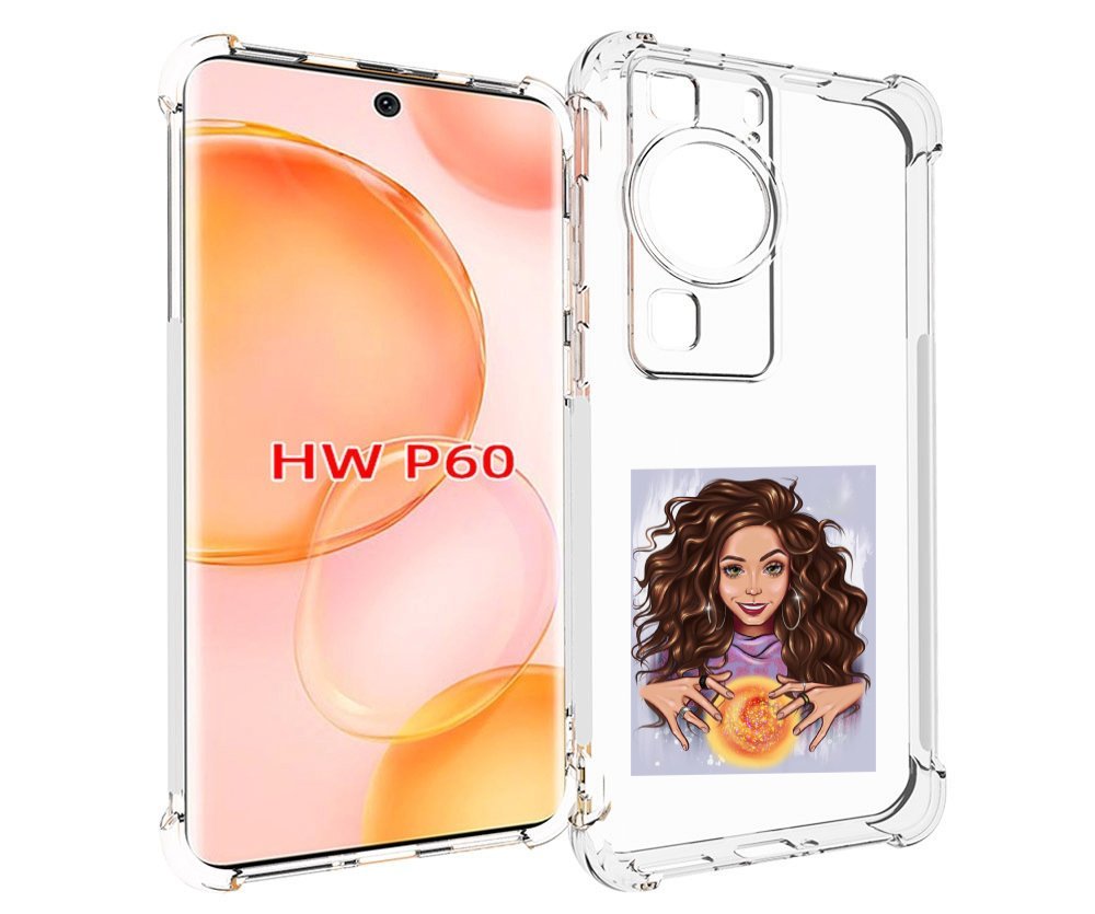 

Чехол MyPads девушка-волшебница для Huawei P60, Tocco