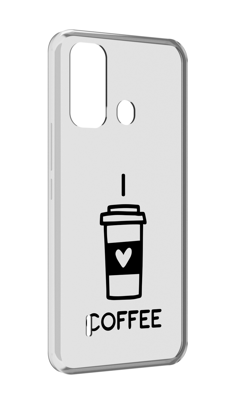 

Чехол MyPads Я люблю кофе для ITEL A49 / A58 / A58 Pro, Прозрачный, Tocco
