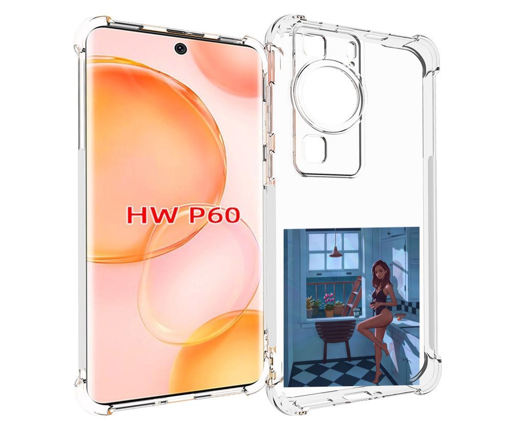

Чехол MyPads девушка-на-кухне для Huawei P60, Tocco