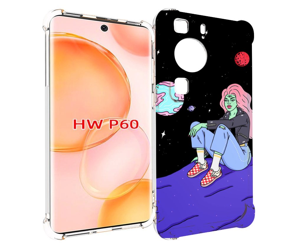 

Чехол MyPads девушка-на-луне-мультик для Huawei P60, Tocco