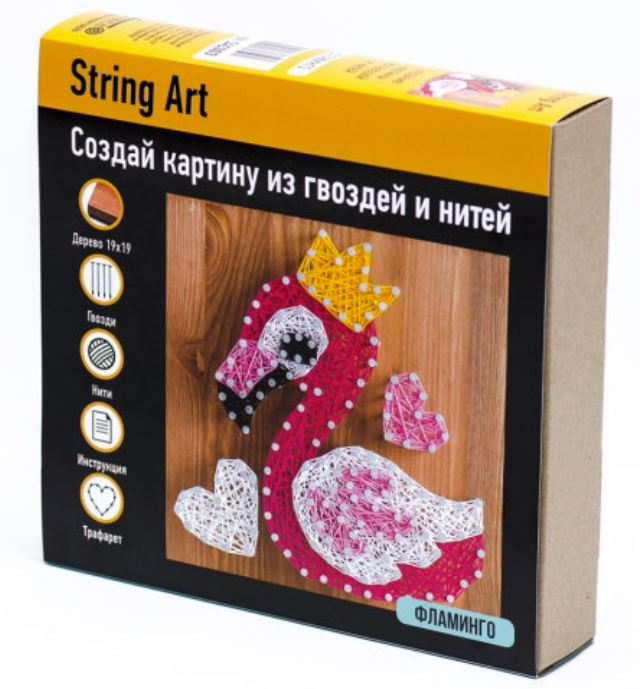 

Набор для творчества стринг арт Фламинго (арт. SAC003) String Art Lab SAC003, SAC003