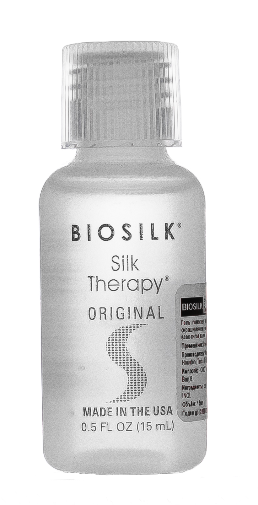 Гель для волос Biosilk Silk Therapy Original увлажняющий 15 мл несмываемый шелковая сыворотка для волос с жасмином и медом biosilk silk therapy original irresistible сыворотка 67мл