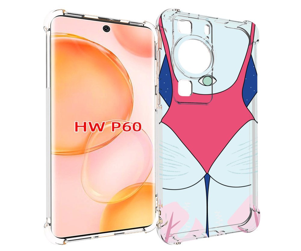 

Чехол MyPads девушка-с-глазом-на-спине для Huawei P60, Tocco