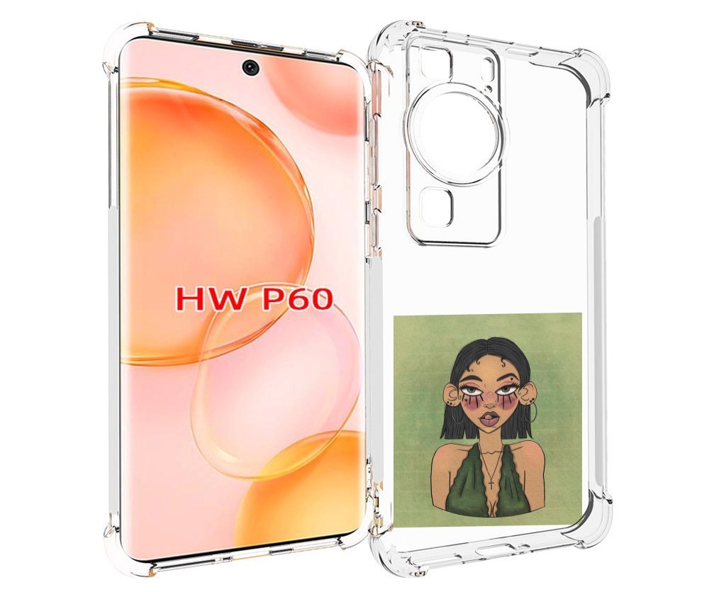 

Чехол MyPads девушка-с-каре-и-тату для Huawei P60, Tocco